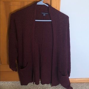 American Eagle Maroon Cardigan